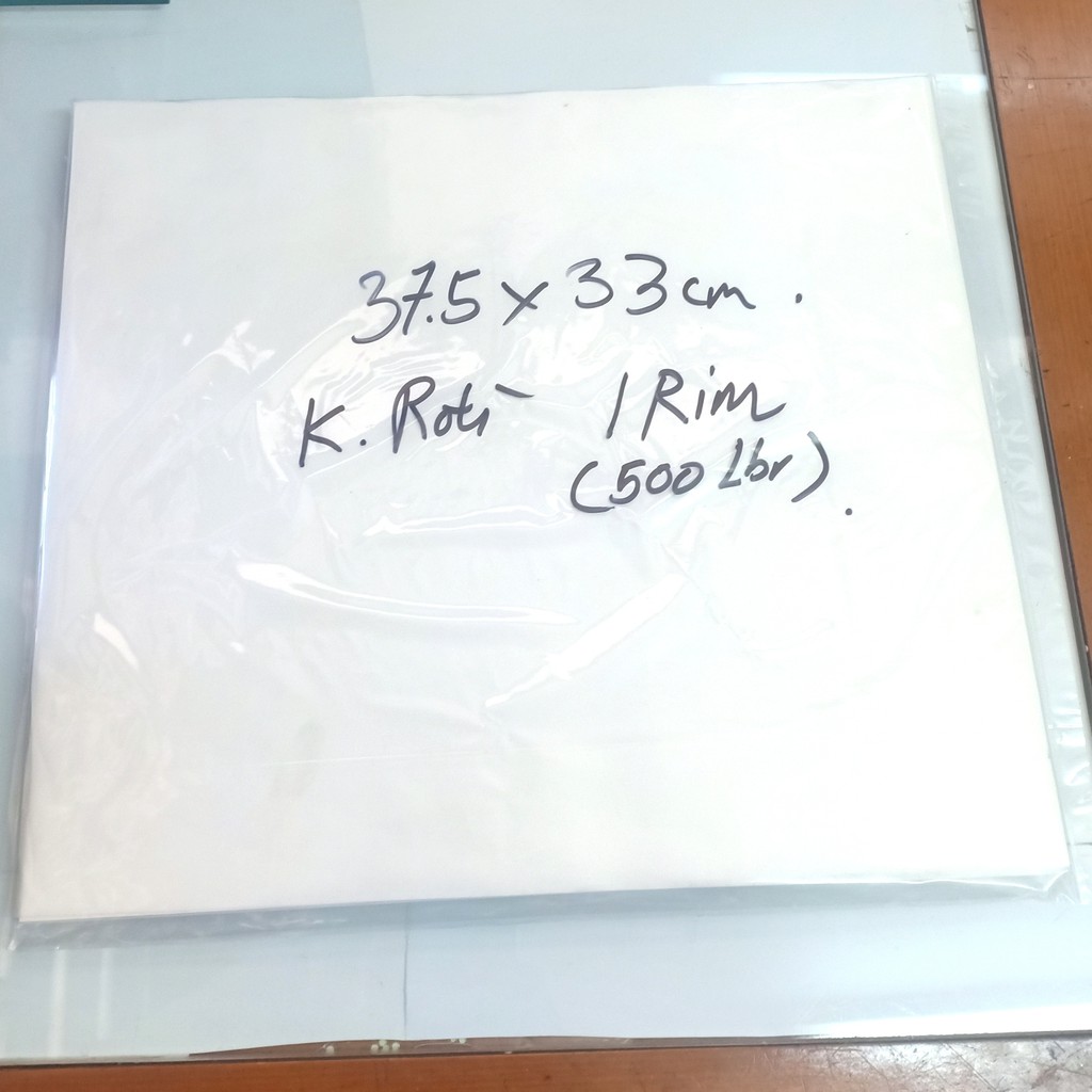 Jual Kertas Roti / Kebab / Burger 37.5 x 33 cm cm (100 lbr) | Shopee ...