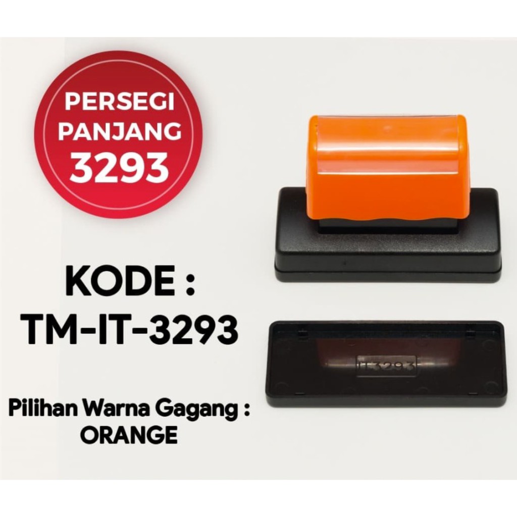 Jual Gagang Stempel Flash PERSEGI PANJANG 3293 (32x93mm) -TM-IT-3293 ...