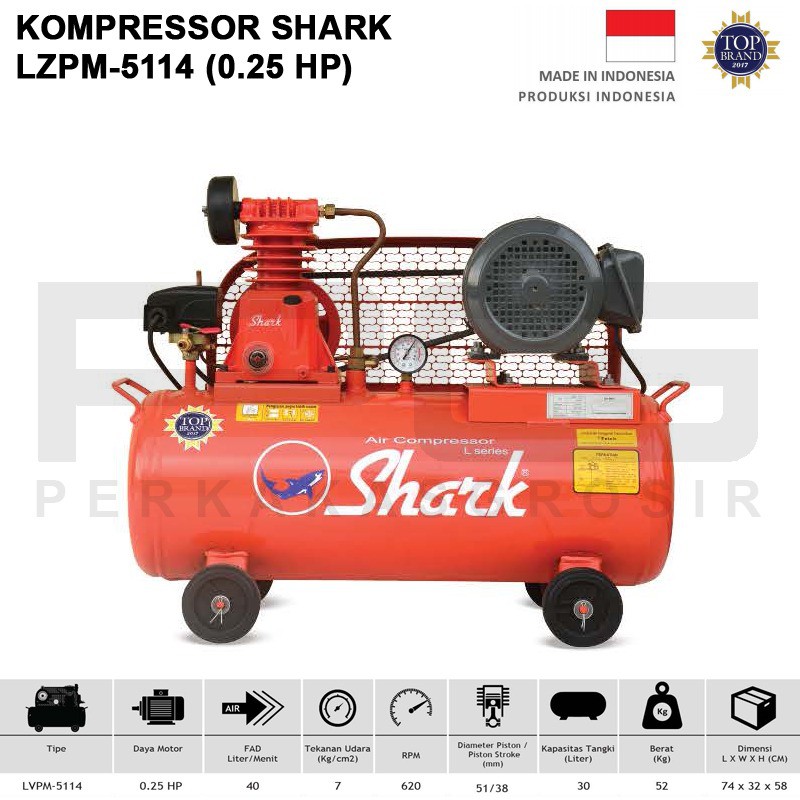 Jual Kompressor Shark Lzpm Hp Air Compressor Lzpm Hp Shopee Indonesia