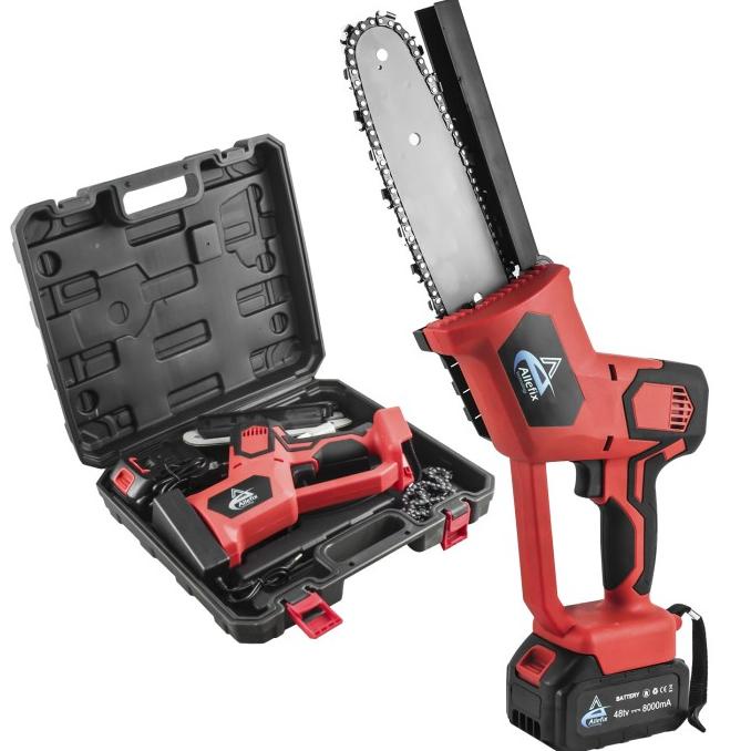 Jual Chainsaw Gergaji Rantai Elektrik Mini Cordless 48 Volt Lengkap UL ...