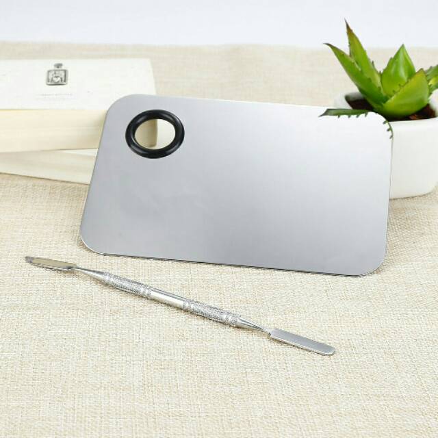 Jual MIXING PALETTE + SPATULA BESI Shopee Indonesia