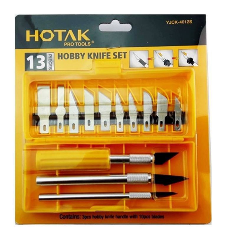 Jual Pisau Ukir Pahat Kayu Set 13 Pcs Precision Knife Set Hotak Yjck