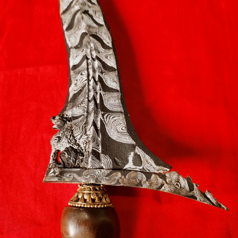 Jual Keris Singo Barong Luk Lima Pamor Nogo Rangsang Garap Super Alusan ...