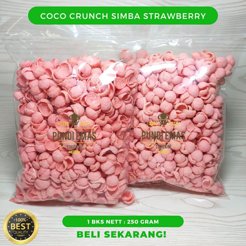 Jual Coco Crunch Strawberry 250gr Sereal Choco Chips Kiloan Choco