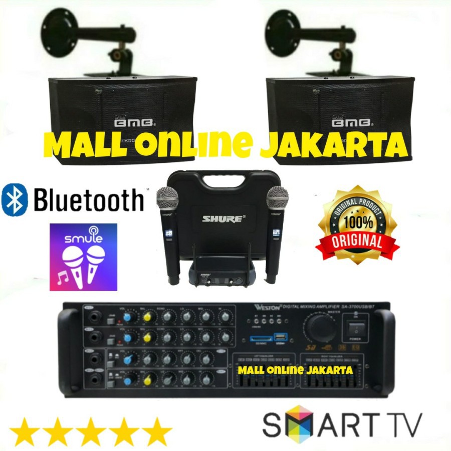 Jual Paket Speaker Bmb 10 Inch Wireless Karaoke Audio Sound System