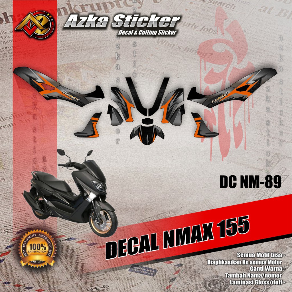 Jual Asesoris Decal Dekal Sticker Stiker Motor Variasi Fullbody Desain Custom Yamaha Nmax Dc