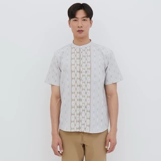 M231 Kemeja Pria Koko Pendek Cream 2442