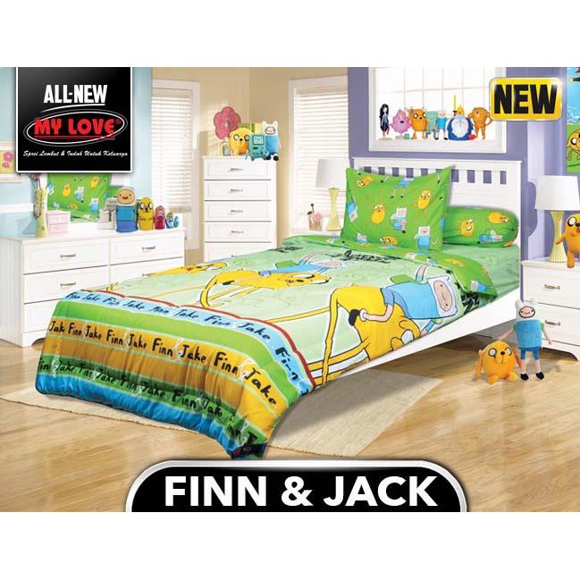 Jual BED COVER MY LOVE " FINN&JACK " SINGLE 120x200 Shopee Indonesia
