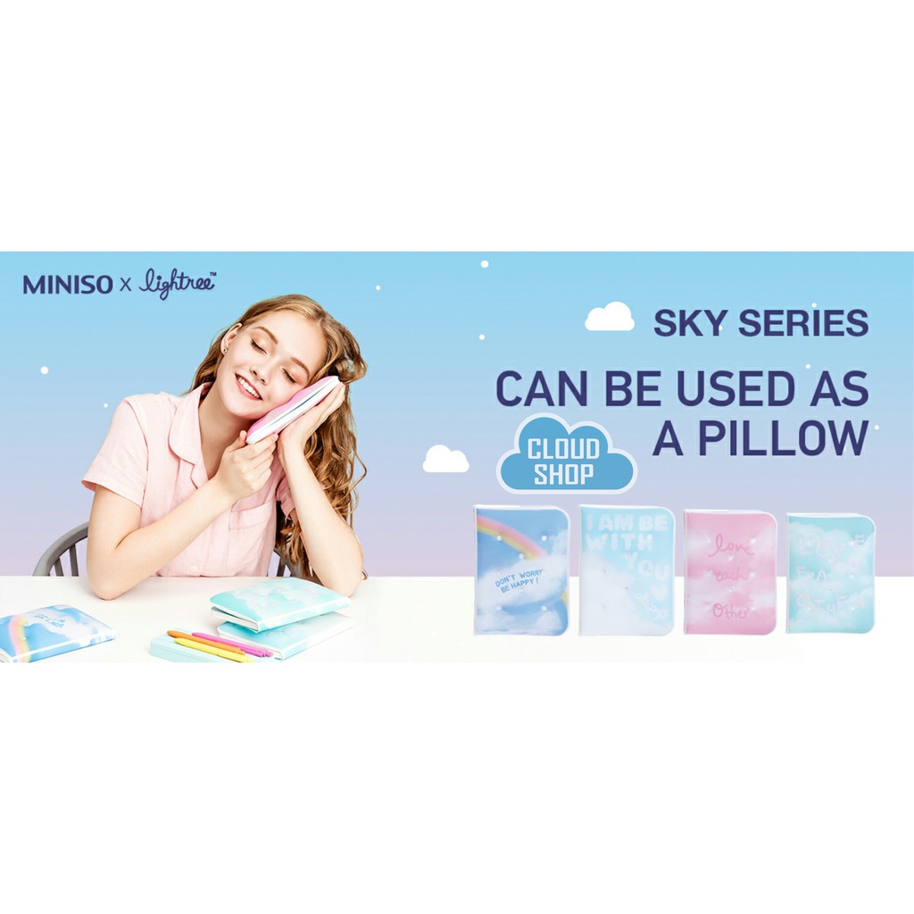 Pillow notebook miniso best sale