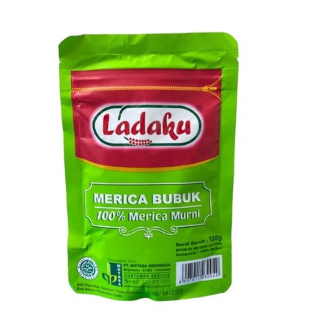 Jual Ladaku Merica Bubuk Ukuran Besar 100g | Shopee Indonesia