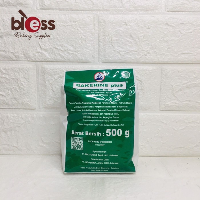 Jual BREAD IMPROVER BAKERINE PLUS 500 GR / PENGEMPUK & PENGHALUS ROTI ...