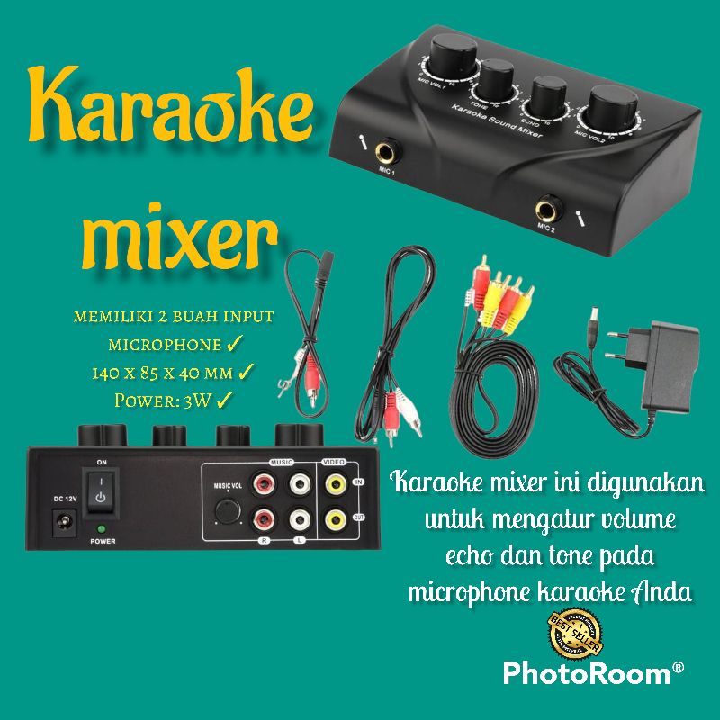 Jual PENAWARAN SPESIAL Professional Karaoke Mixer Echo Tone Audio TD020 Black Shopee