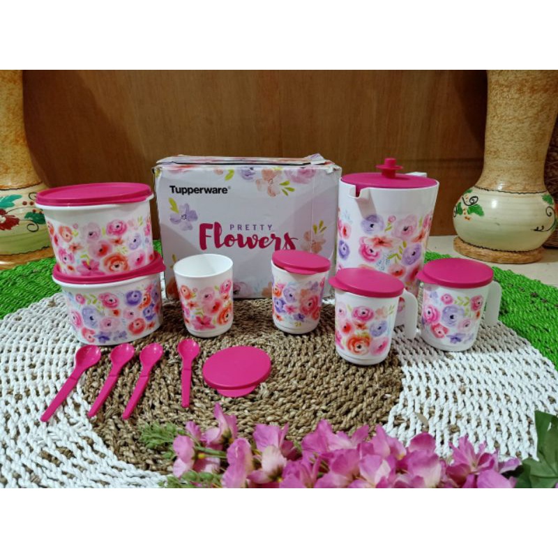 Jual Tupperware original pretty flowers | Shopee Indonesia