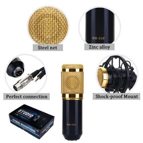 Jual Taffware Bm 800 Condenser Microphone Bm800 Studio Mic Shopee