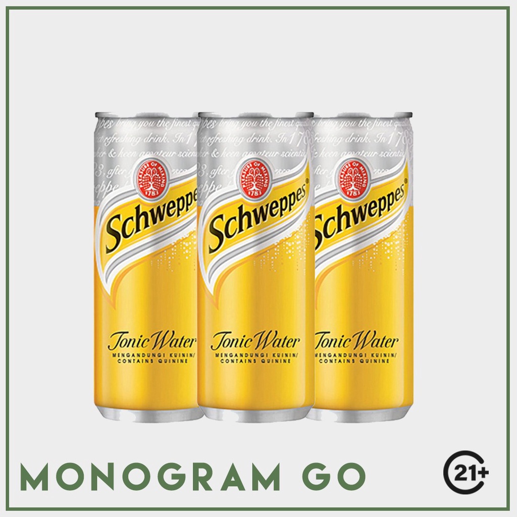 Jual Packages Schweppes Tonic Water 250ml (3 Cans) | Shopee Indonesia