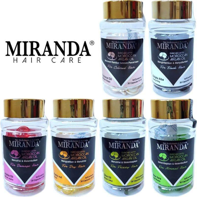 Jual MIRANDA HAIR MULTIVITAMIN/VITAMIN RAMBUT 30 CAPSUL | Shopee Indonesia