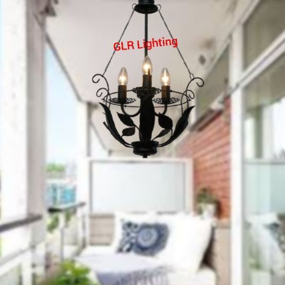 Jual Lampu gantung classic modern dekorasi teras tipe 6175/3A | Shopee