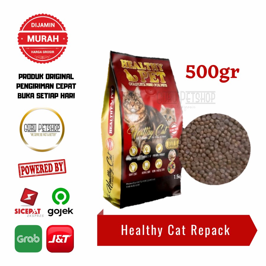 Jual Makanan Kucing Healthy Cat Gold 500gr Healthy Pet All Stages 500gr ...
