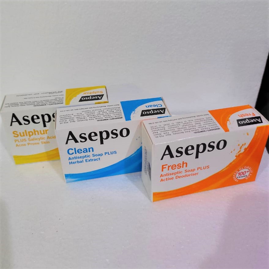 Jual Asepso Antiseptik Soap Plus Cleanfreshsulfur 80 Gr Shopee Indonesia