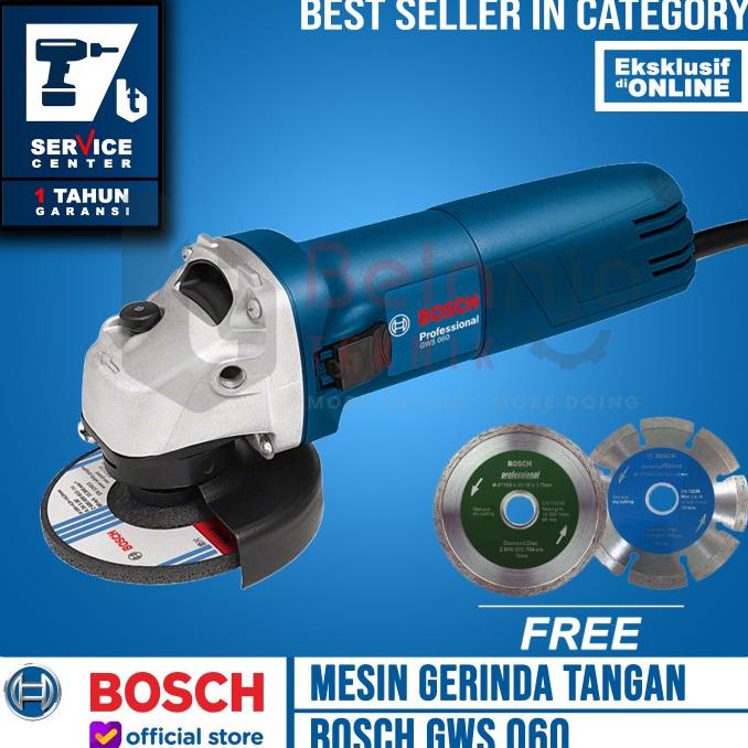 Jual Mesin Gerinda Tangan 4 Inchi - Bosch GWS 060 - Professional ...