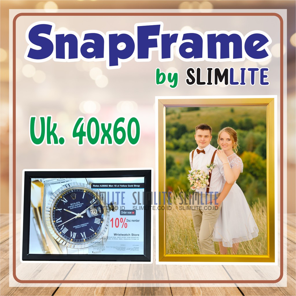 Jual Slimlite Snap Frame Light 40x60cm - Slim Light Box LED Neon Box ...