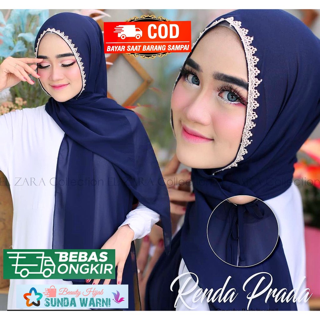 Jual Jilbab Pashmina Tali Renda 150 x 75 Diamond - Kerudung Wanita ...