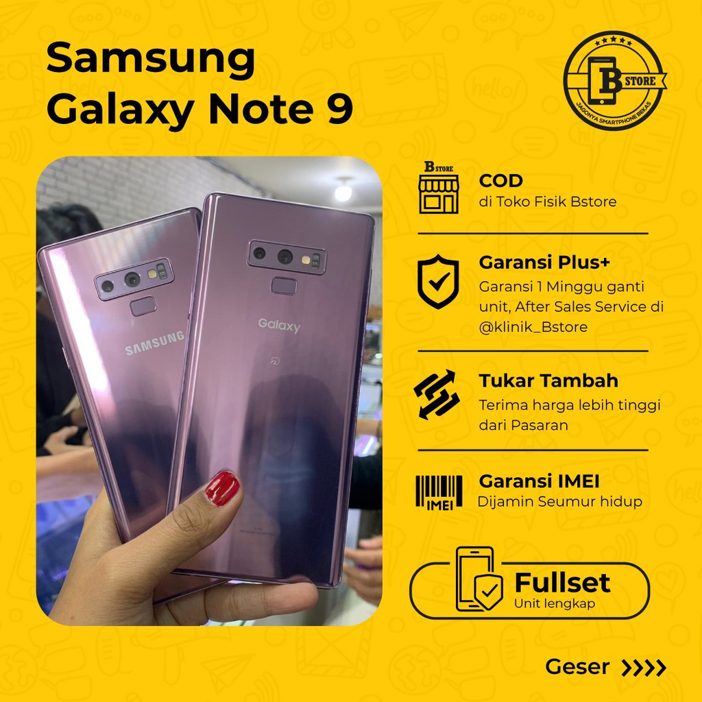 Jual Samsung Note 9 128 Gb Batangan Ram 6 Gb 128gb Cod Jakarta