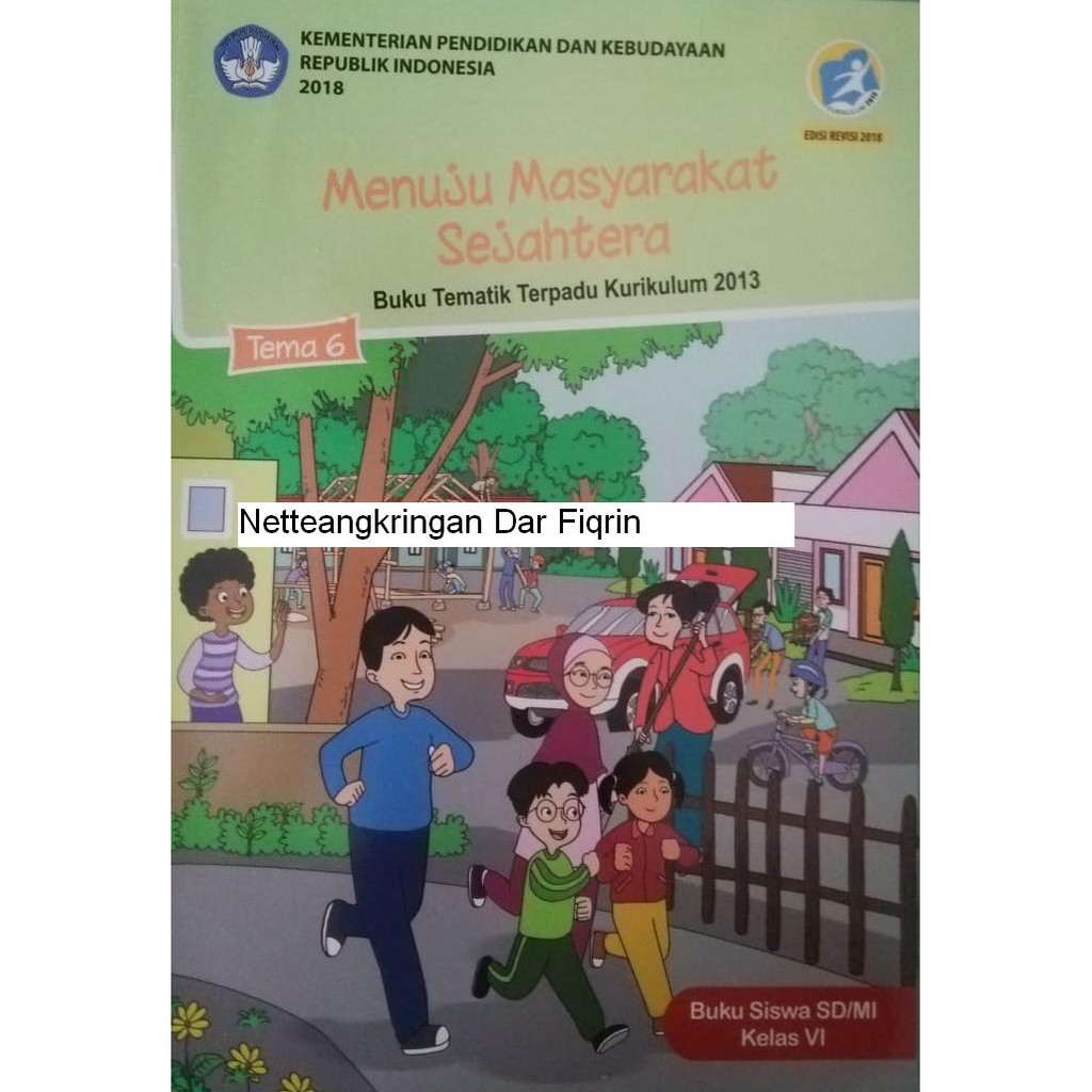 Jual Paket buku siswa Kelas 6 Semester 2 SD MI tema 6 7 8 9 Kurtilas ...