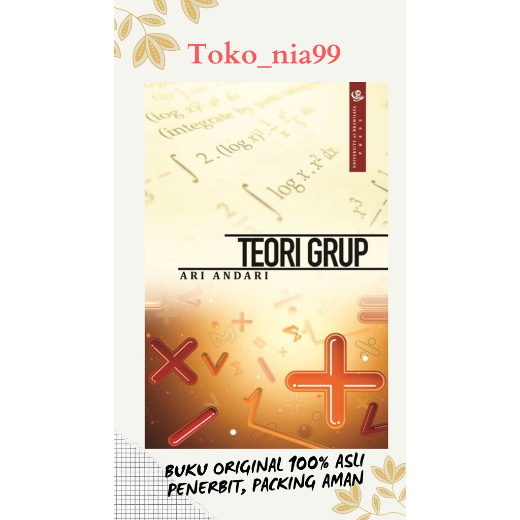 Jual Teori Grup Edisi Revisi Terbaru ORI UB PRESS (Memakai Software ...