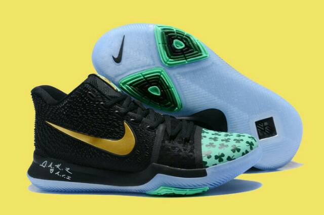 Jual Sepatu olahraga Basket Baru 2018 Nike kyrie 3 shamrock black green Shopee Indonesia