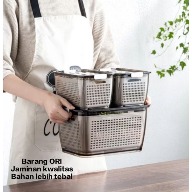 Jual BOX CONTAINER RAK KULKAS BUAH DAN SAYUR | Shopee Indonesia