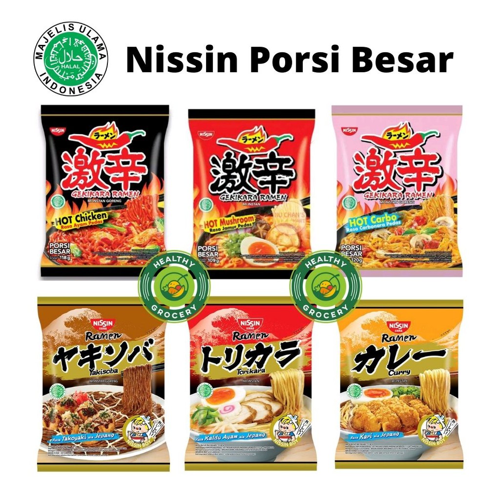 Jual Nissin Ramen Mi Instan All Varian Porsi Besar Shopee Indonesia