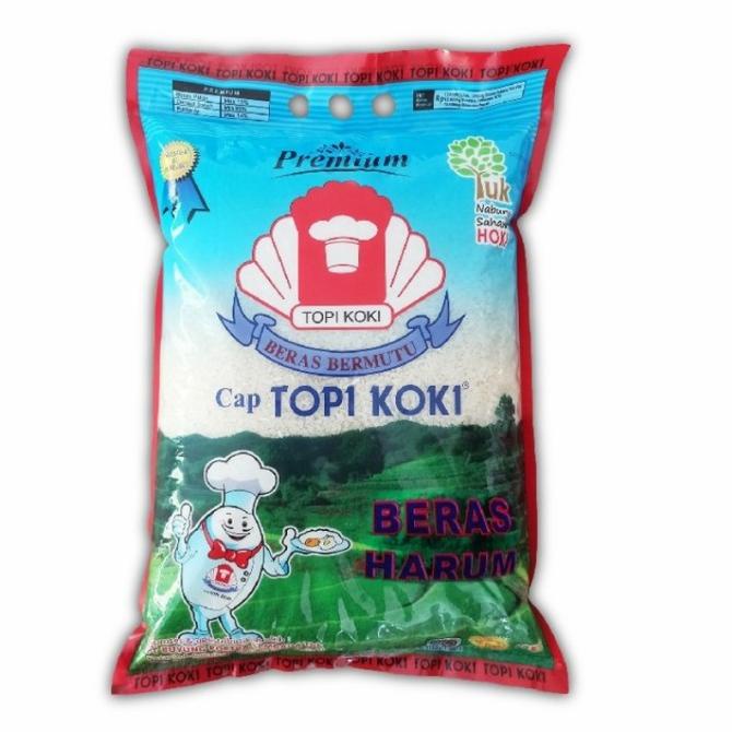 Jual Beras Topi Koki Pandan Wangi 5 Kg Shopee Indonesia