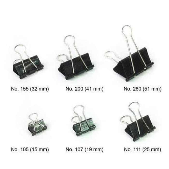 Jual Binder Clips / Klip Kertas HITAM Kenko PER BOX Shopee Indonesia