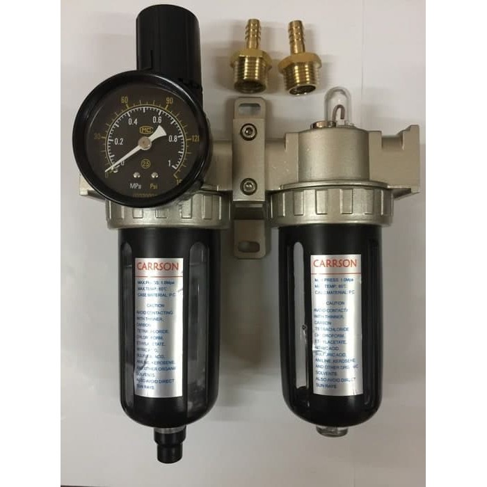 Jual Pneumatic Tool Filter Compressor Angin 2 Tabung Ukuran 1/2inch ...