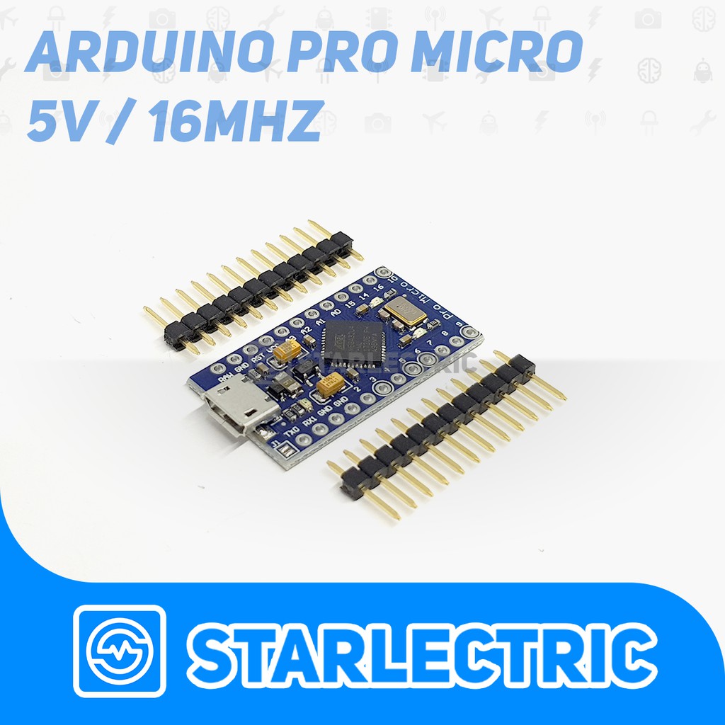 Jual Pro Micro - Arduino Pro Micro Complatible ATMega32U4 5V Promicro ...
