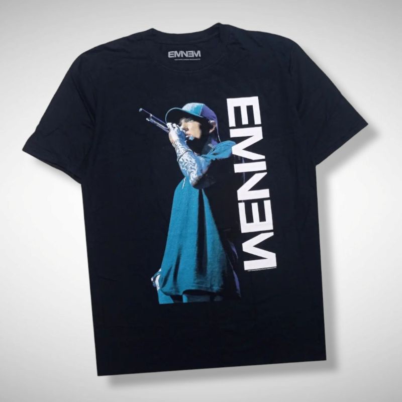 Jual Kaos Band Official Eminem Mic Pose Shopee Indonesia 