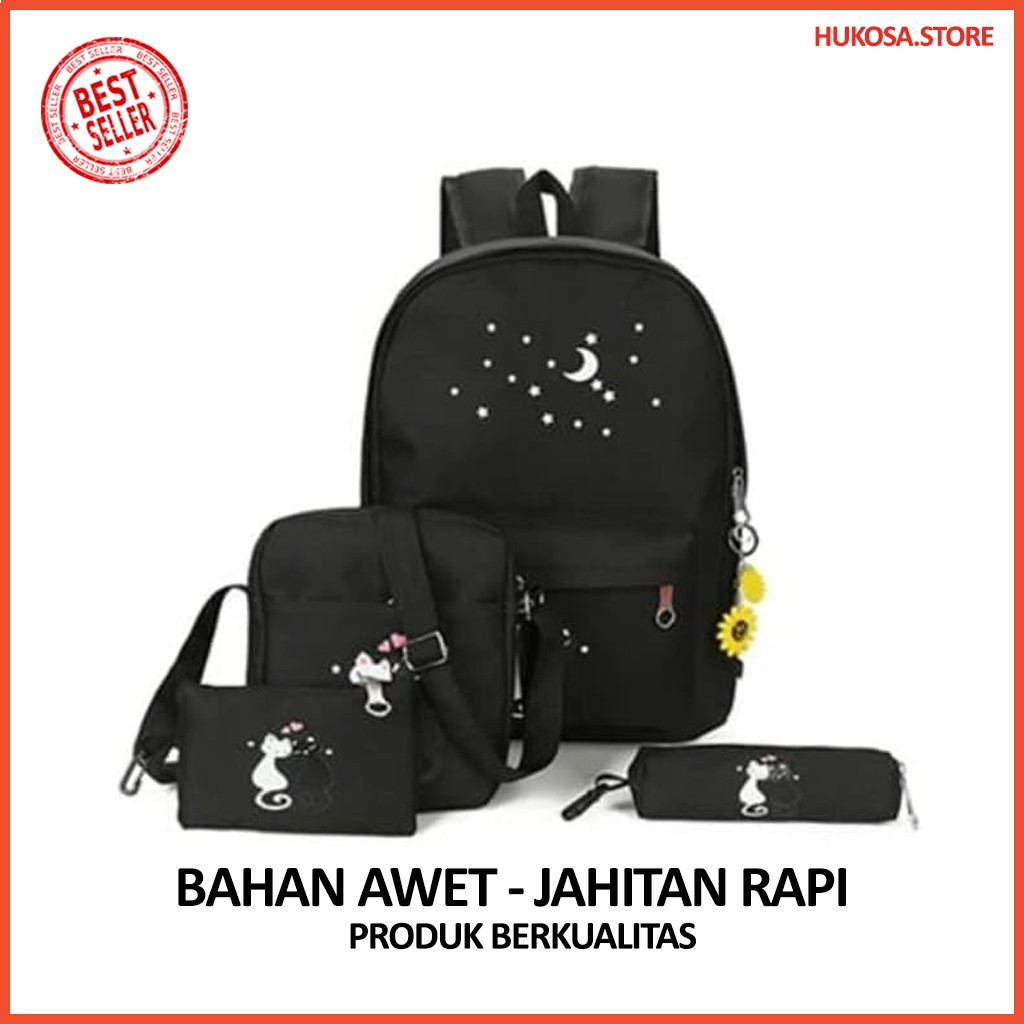 Jual Tas Anak Pwkids 32 backpack mcm black Import dan Tas sekolah