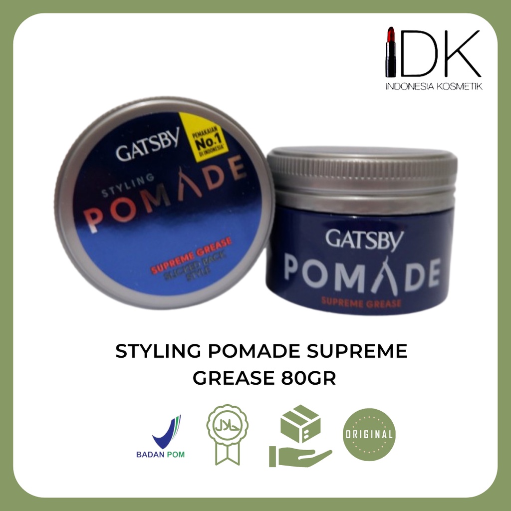 Jual Gatsby Styling Pomade Supreme Grease 30Gr/80Gr Shopee Indonesia