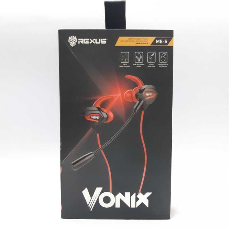 Headset Gaming Rexus ME5 With Dual Microphone