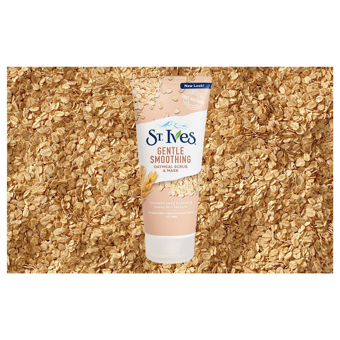 Jual New St Ives Gentle Smoothing Oatmeal Scrub And Mask 170g Shopee Indonesia 6913