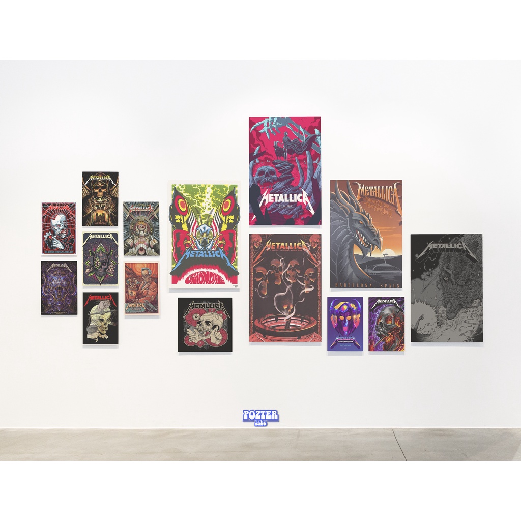 Jual POSTER DINDING AESTHETIC A3 / METALLICA / PAKETAN | Shopee Indonesia
