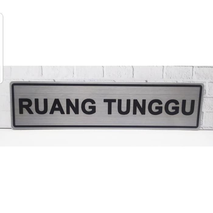 Jual sign label RUANG TUNGGU sticker Pvc uk 18x5cm | Shopee Indonesia