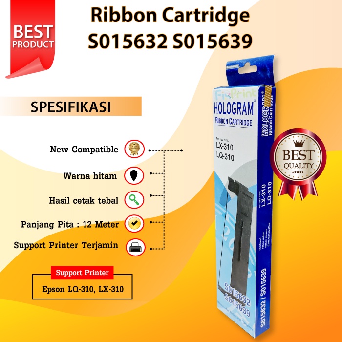 Jual Ribbon Cartridge Compatible Epson LQ310 LQ-310 LX310 LX-310 ...