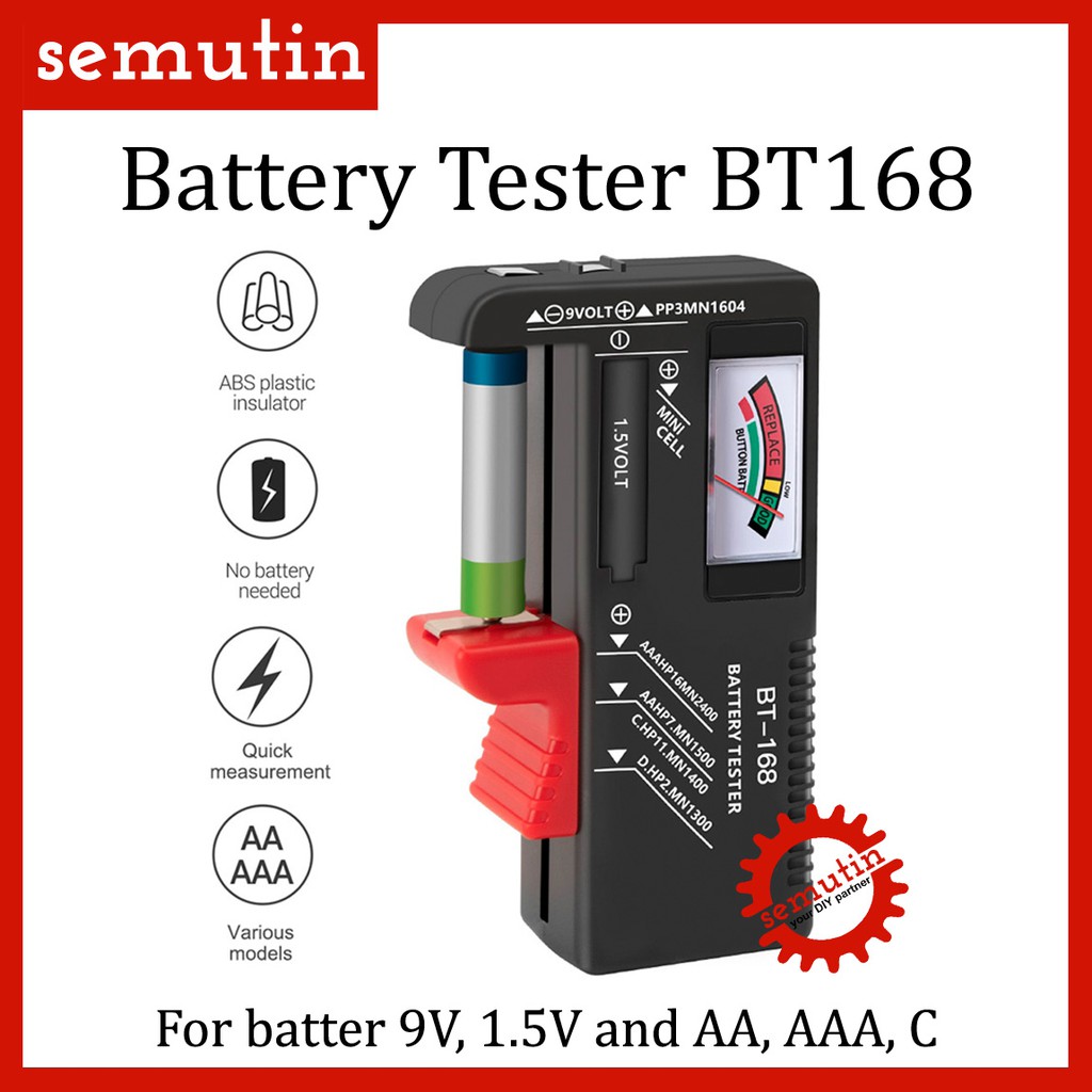 Jual Battery Tester Bt Analog Test Cek Baterai Universal Bt