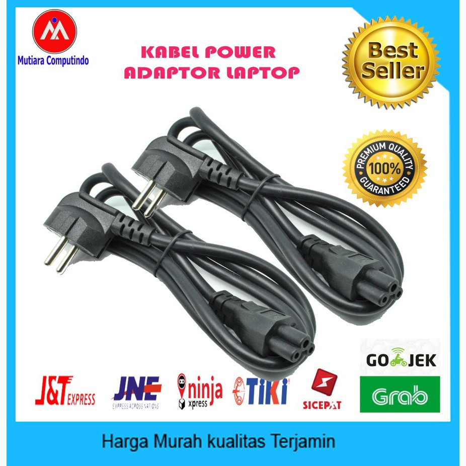 Jual KABEL POWER ADAPTOR CHARGER LAPTOP 3 LUBANG | Shopee Indonesia