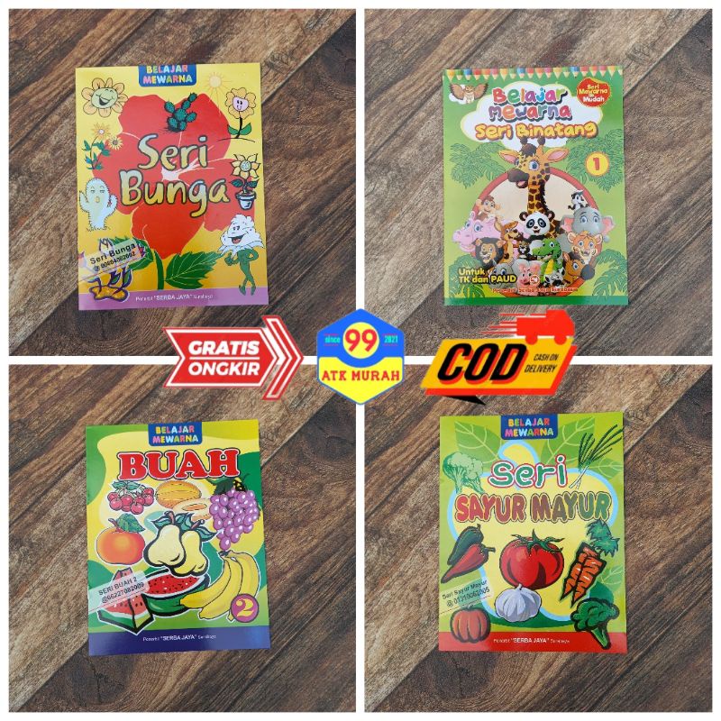 Jual BUKU MEWARNAI ANAK/buku Belajar/menggambar | Shopee Indonesia