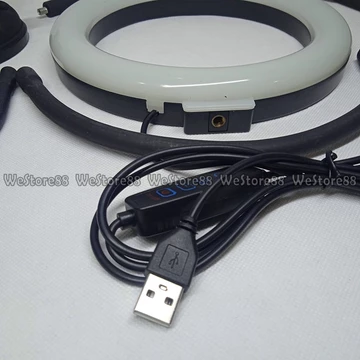 Lampu Ring Light Dimmable Zoom Live Streaming Portbale 8inch WEO YU05