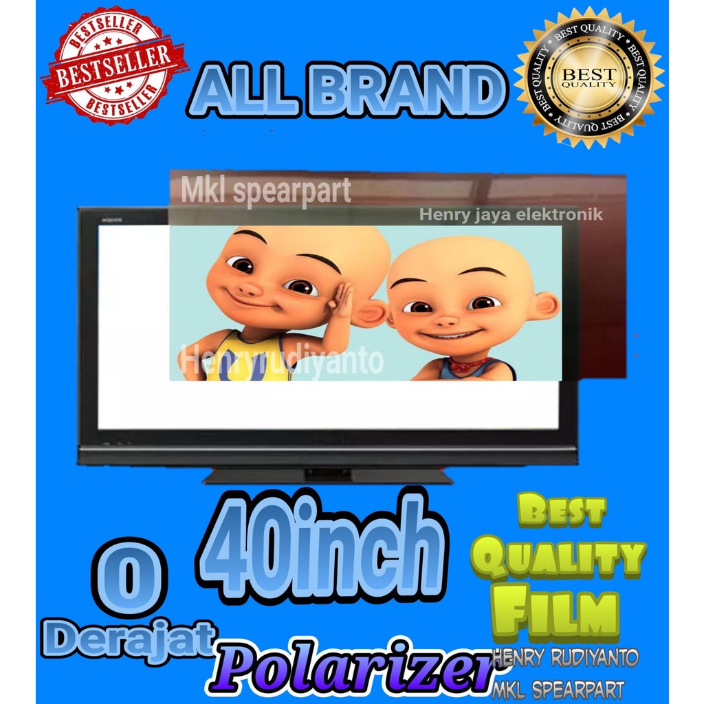 Jual POLARIS/POLARIZER TV LCD/LED UMUM 40 INCH 0 DERAJAT / LAPISAN LUAR ...