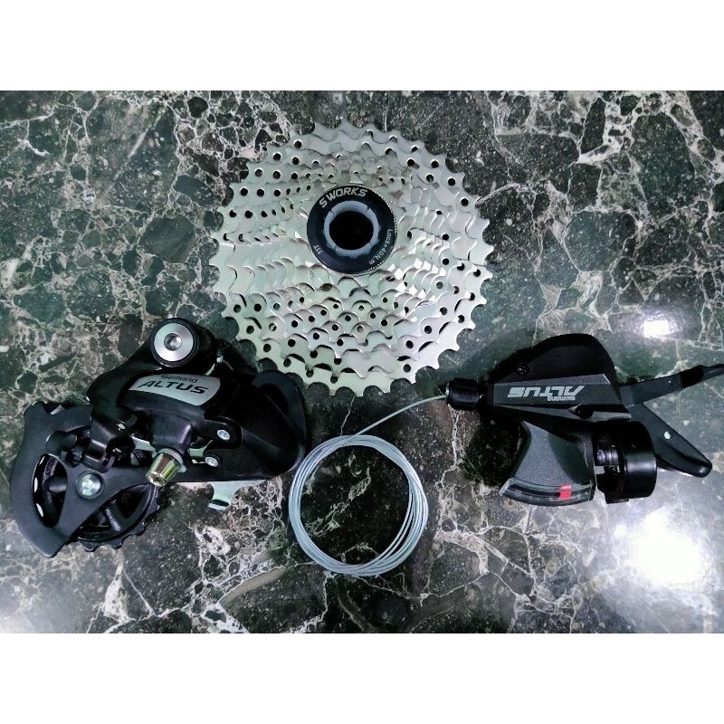 Jual Groupset Grupset Shimano Altus Speed Inch Troy Gust Seli Original Shopee Indonesia